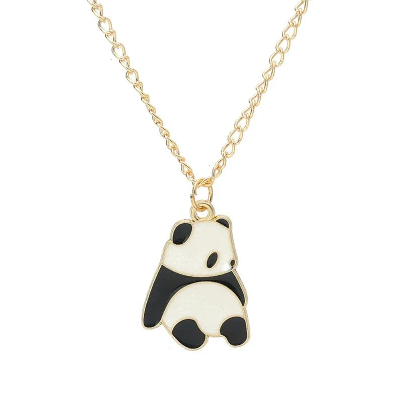 Gold Panda Necklace C