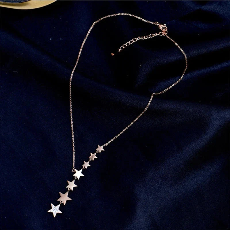 Multiple Stars Pendant Necklace