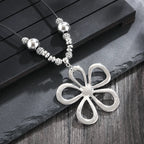 Ethnic Style Large Flower Pendant Necklace 1