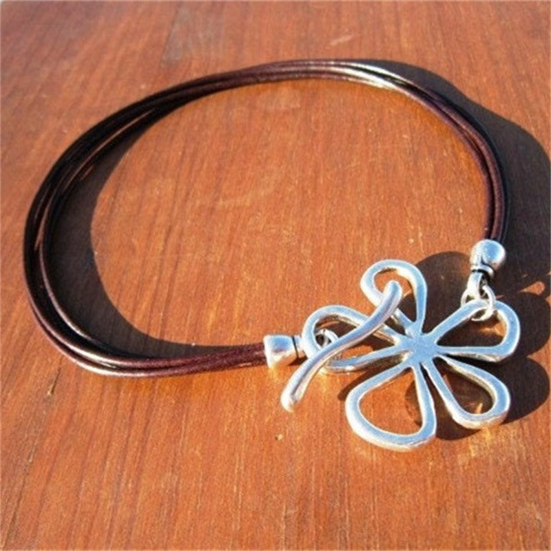 Ethnic Style Large Flower Pendant Necklace 2