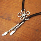 Ethnic Style Large Flower Pendant Necklace 1