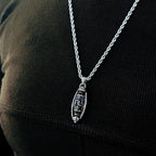 Pendant Necklace with Rotating Anti-Stress Patterns