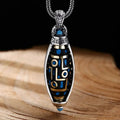 Pendant Necklace with Rotating Anti-Stress Patterns