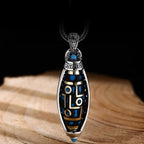 Pendant Necklace with Rotating Anti-Stress Patterns