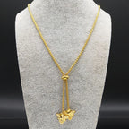 Gold Bee Pendant Necklace