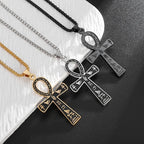 Pendant Necklace Amulet Ankh Cross Egypt silver