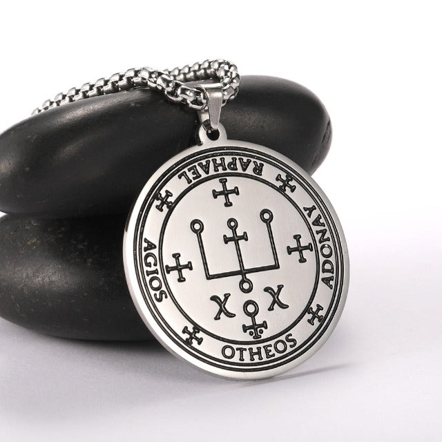 Archangel Pendant Necklace silver