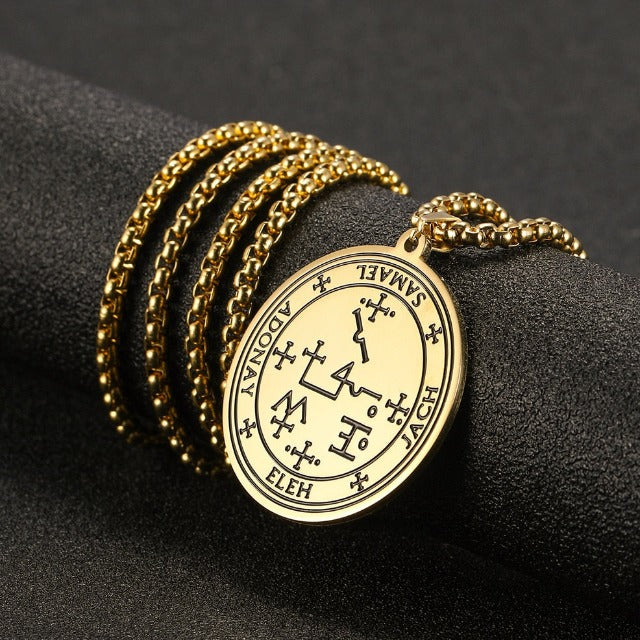 Archangel Pendant Necklace gold