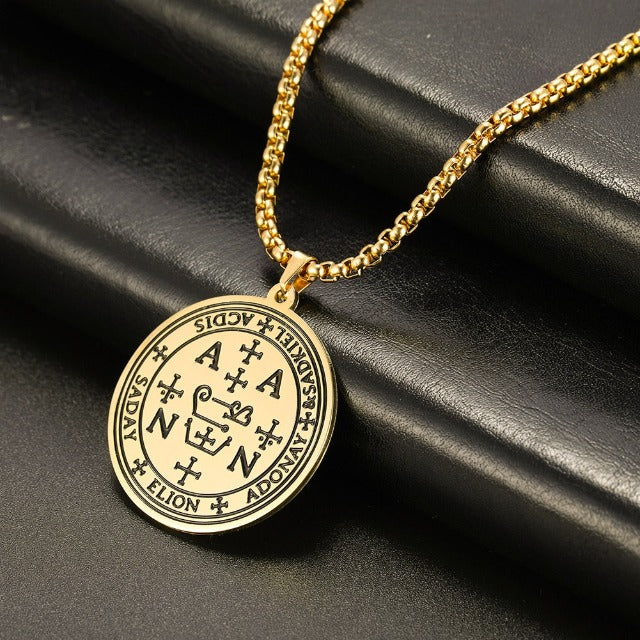 Archangel Pendant Necklace gold