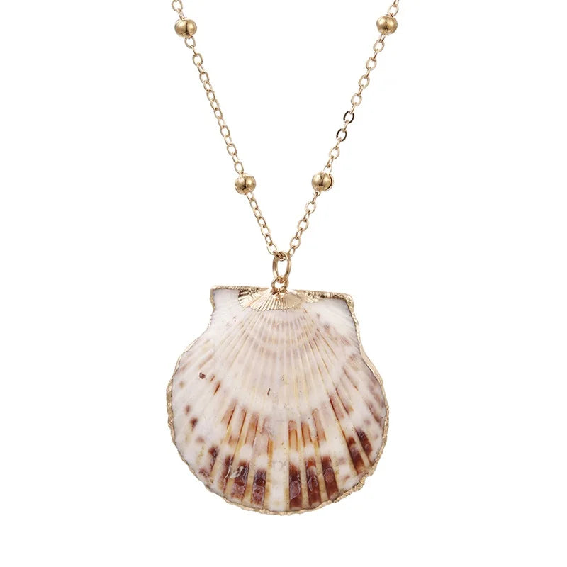 Pendant Necklace with Pretty Shell Scallop Shell 2