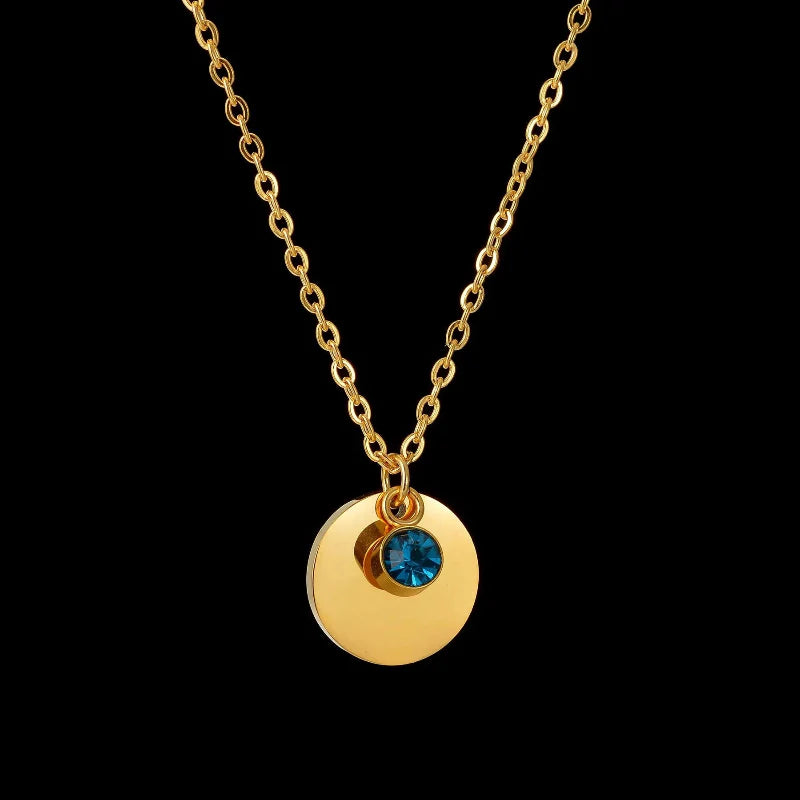 Pendant Necklace with Birthstone