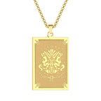 Pendant Necklace with Zodiac Sign