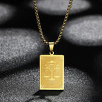 Pendant Necklace with Zodiac Sign