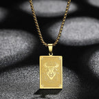 Pendant Necklace with Zodiac Sign