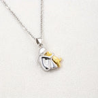 Hug Pendant Necklace Dog and Owner