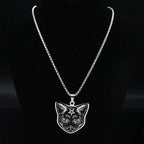 Black Cat Pentacle Witchcraft Wiccan Pendant Necklace