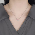 Silver Infinity Heart Pendant Necklace