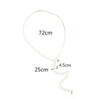 Back Pendant Necklace for Women