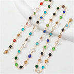 Multicolored Bohemian Style Pendant Necklace gold
