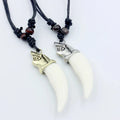 Gold Shark Tooth Pendant Necklace