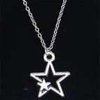 Double Star Pendant Necklace