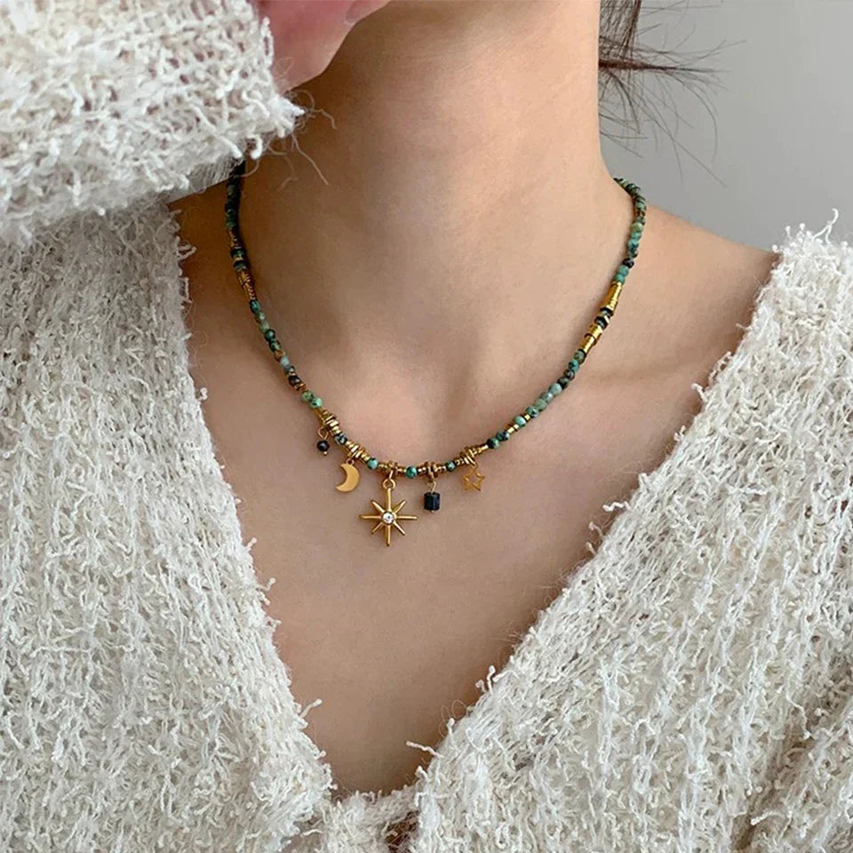 Bohemian Style Star Pendant Necklace