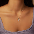 Necklace & Pendant Fleur de Lys Chain & Silver Medallion