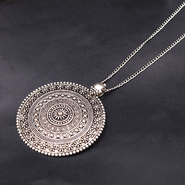 Dawapara Women's Flower of Life Mandala Pendant Necklace