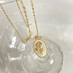Flower Pendant Necklace Zodiac Sign