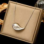 Silver Water Drop Pendant Necklace style 2
