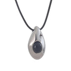 Bohemian Style Silver Water Drop Pendant Necklace
