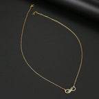 Golden Infinity Pendant Necklace for Women gold