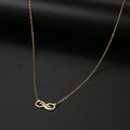 Golden Infinity Pendant Necklace for Women gold