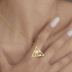 Egyptian Eye of Horus Oudjat Necklace & Pendant for Women in Gold