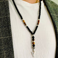 Tiger Eye Pendant Necklace for Men