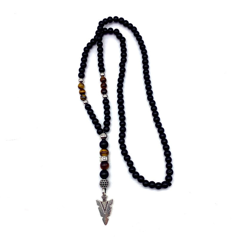 Tiger Eye Pendant Necklace for Men