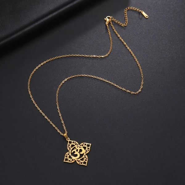 Om Buddhism Pendant Necklace