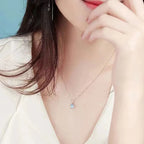 Oval Pendant Necklace Fertility of the Woman Moonstone