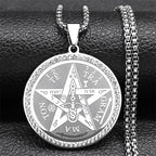 Pentacle Pendant Necklace Witchcraft Wiccan silver