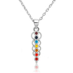 7 Chakra Stones Pendant Necklace for Women