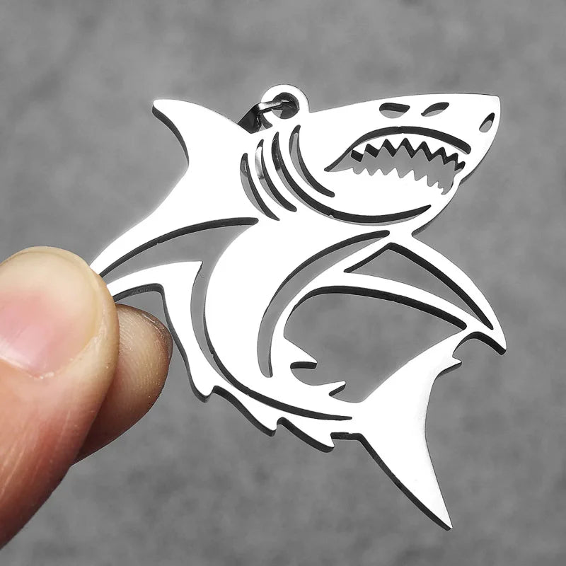 Shark Pendant Necklace for Men