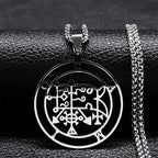 Demon Sigil Pendant Necklace camio