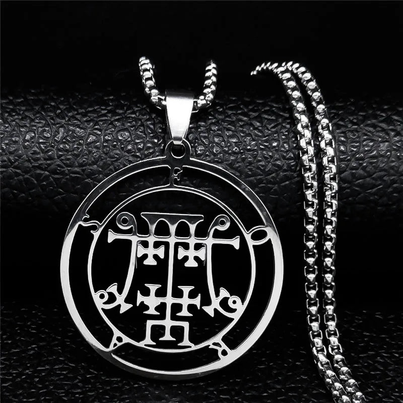 Demon Sigil Pendant Necklace foras