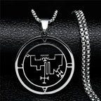 Demon Sigil Pendant Necklace vual