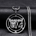 Demonic Sigil Pendant Necklace Bathin