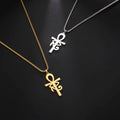 Egyptian Style Ankh Cross Pendant Necklace