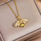Women's necklace with bee pendant