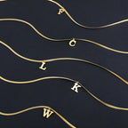 Women’s choker necklace with initial pendant