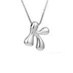 Women's necklace with initial letter pendant
