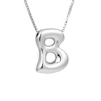Women's necklace with initial letter pendant